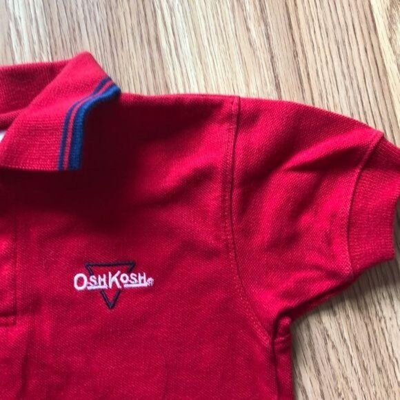 OshKosh BGosh Toddler Red Polo Shirt 2T - Picture 3 of 4
